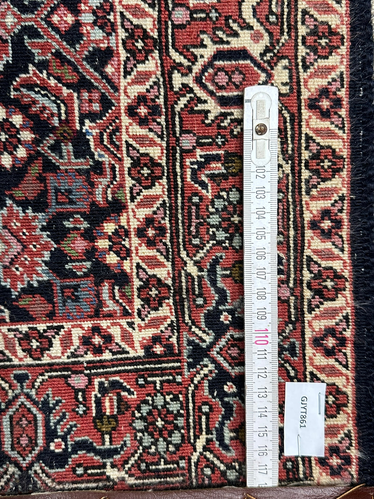 Orientteppich handgeknüpft Bidjar Läufer 400x76 cm