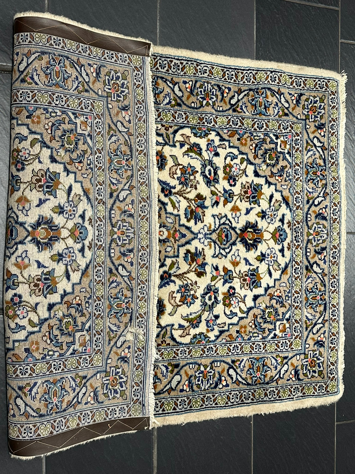 Orientteppich handgeknüpft Keschan Kork 150x105 cm