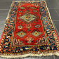 Antiker Orientteppich handgeknüpft  Türkei Kazak Naturfarben 100x52 cm