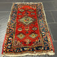 Antiker Orientteppich handgeknüpft  Türkei Kazak Naturfarben 100x52 cm