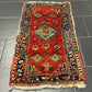 Antiker Orientteppich handgeknüpft  Türkei Kazak Naturfarben 100x52 cm