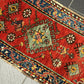 Antiker Orientteppich handgeknüpft  Türkei Kazak Naturfarben 100x52 cm
