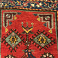Antiker Orientteppich handgeknüpft  Türkei Kazak Naturfarben 100x52 cm