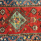 Antiker Orientteppich handgeknüpft  Türkei Kazak Naturfarben 100x52 cm