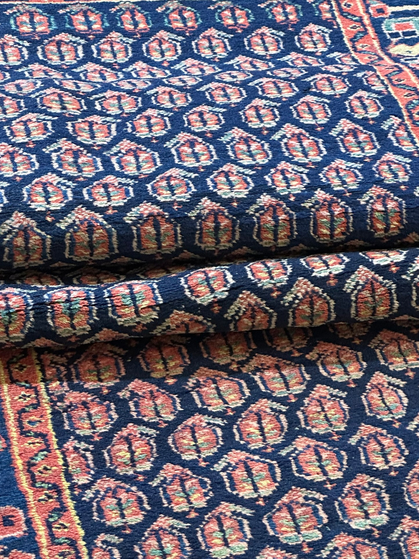 Orientteppich handgeknüpft Malayer Läufer 323x100 cm