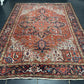 Orientteppich handgeknüpft Heriz selten naturfarben 370x270 cm