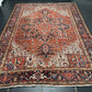 Orientteppich handgeknüpft Heriz selten naturfarben 370x270 cm