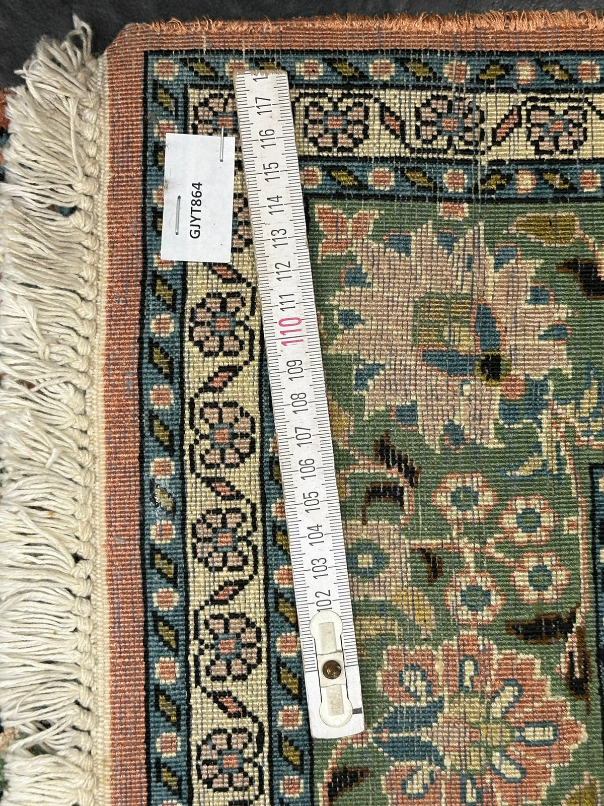 Orientteppich handgeknüpft Kaschmir Ghom Lebensbaum 150x94 cm