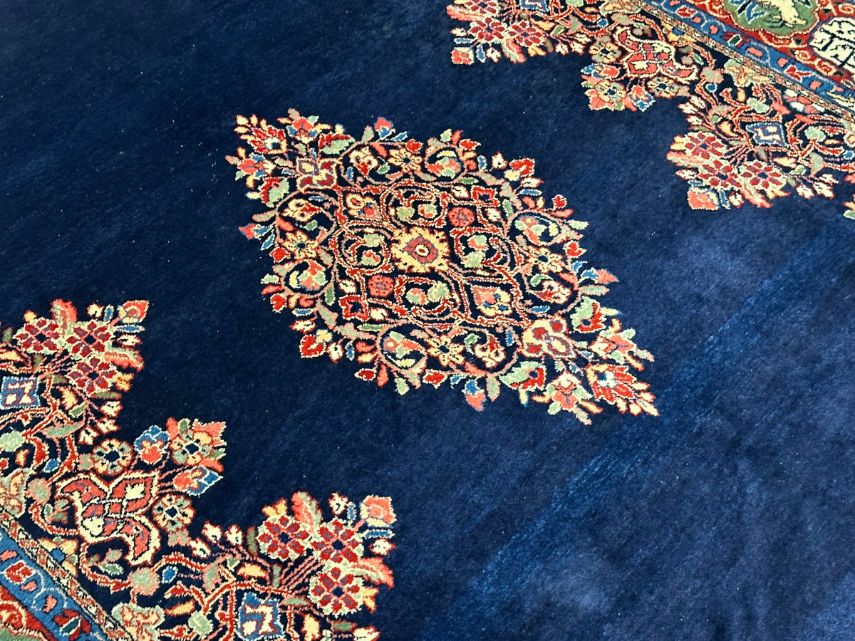Orientteppich handgeknüpft Sarough Wolle signiert Kalligrafie MIT Koran  280x180 cm
