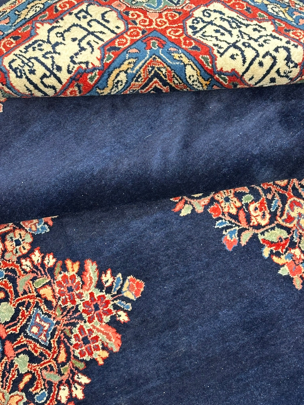 Orientteppich handgeknüpft Sarough Wolle signiert Kalligrafie MIT Koran  280x180 cm