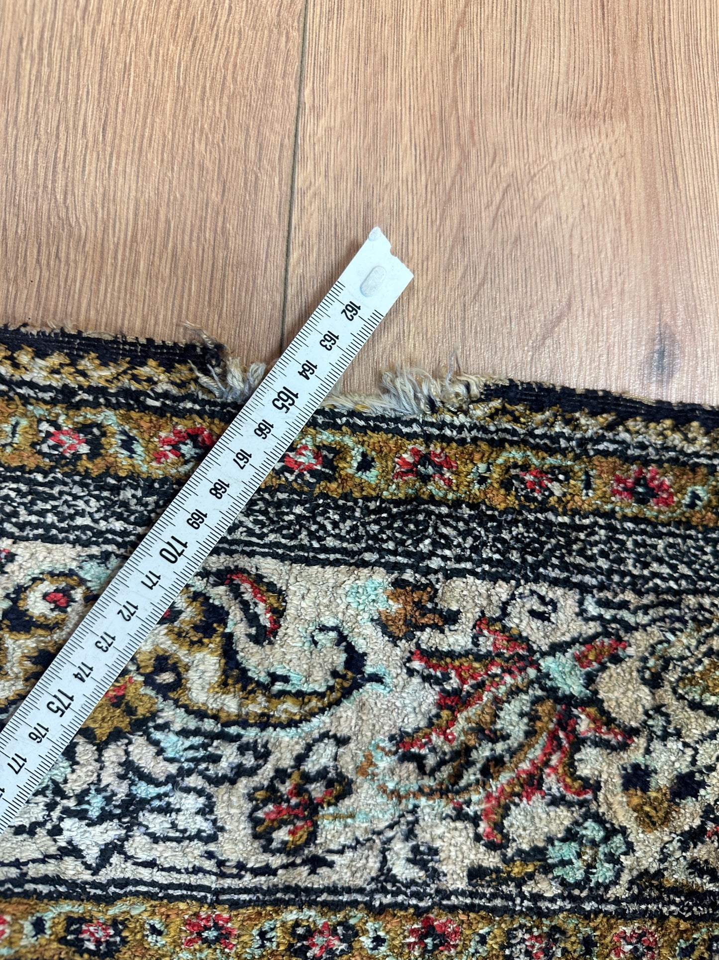 Handgeknüpfter Perser Orientteppich - Feiner Seiden Ghom Seidenteppich 155x105cm