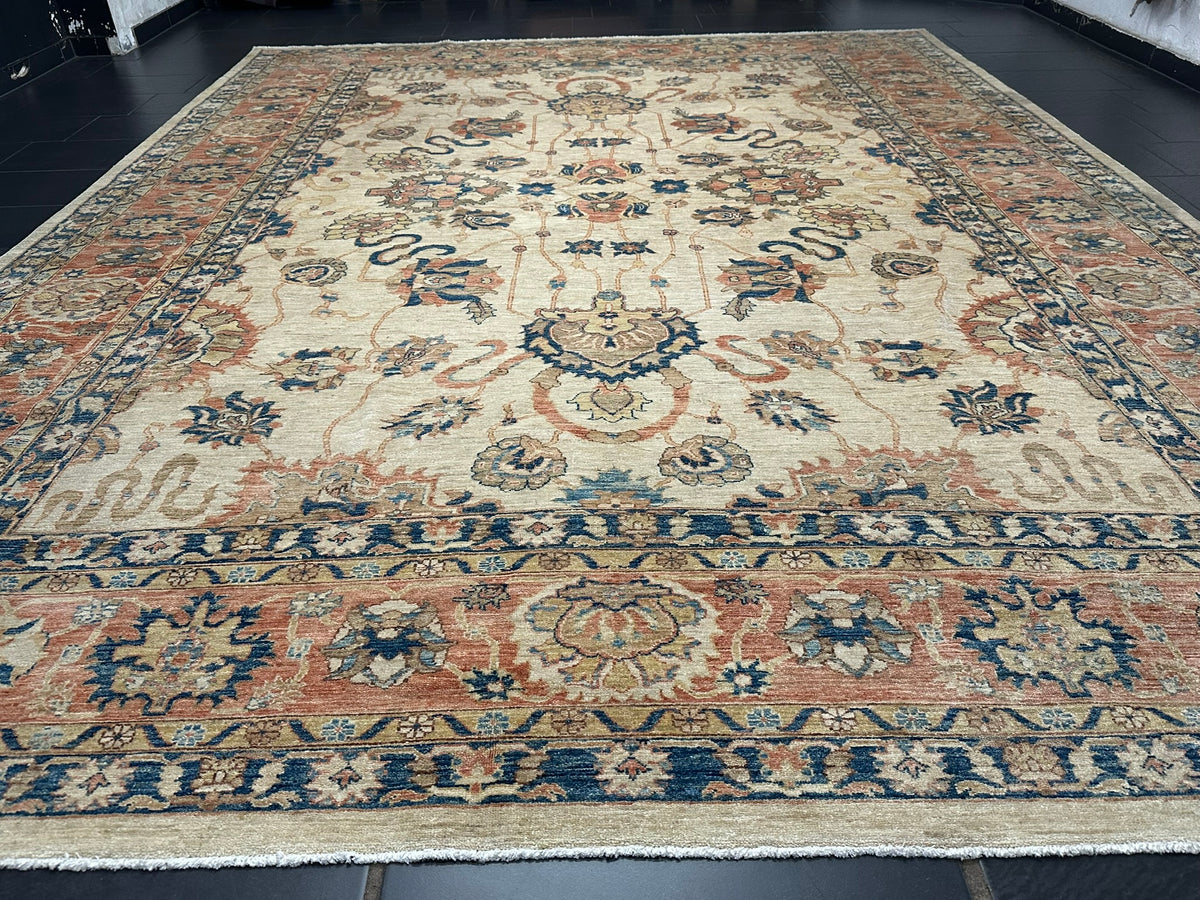 Orientteppich handgeknüpft Pakistan Ziegler 400x305 cm
