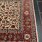 Semi AntikOrientteppich handgeknüpft Isfahan naturfarben 400x275 cm