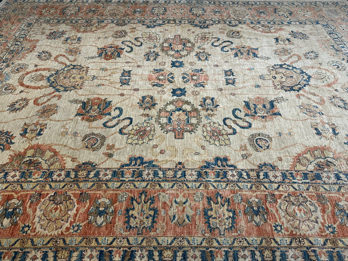 Orientteppich handgeknüpft Pakistan Ziegler 400x305 cm