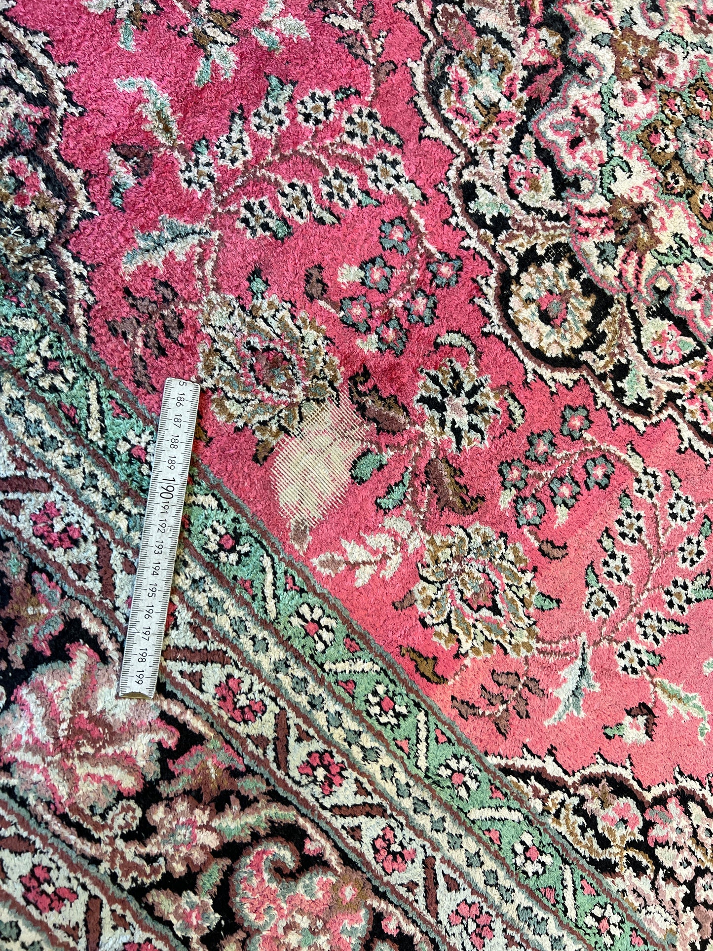 Handgeknüpfter Orientteppich Kaschmir Seiden Ghom 125X180cm
