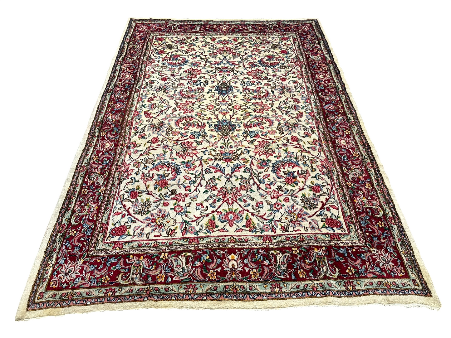 Orientteppich handgeknüpft Lawer Kirman 323x210 cm