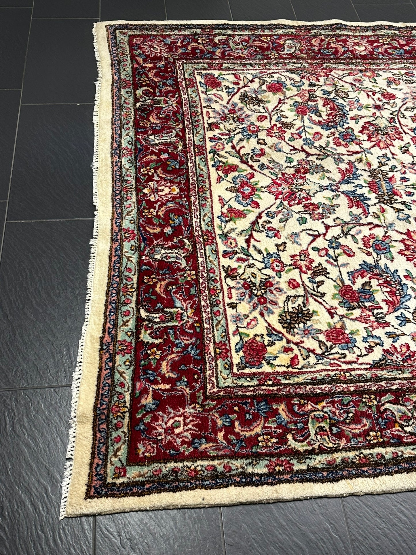 Orientteppich handgeknüpft Lawer Kirman 323x210 cm