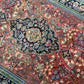 Orientteppich handgeknüpft Ghom Korkwolle fein 210x147 cm