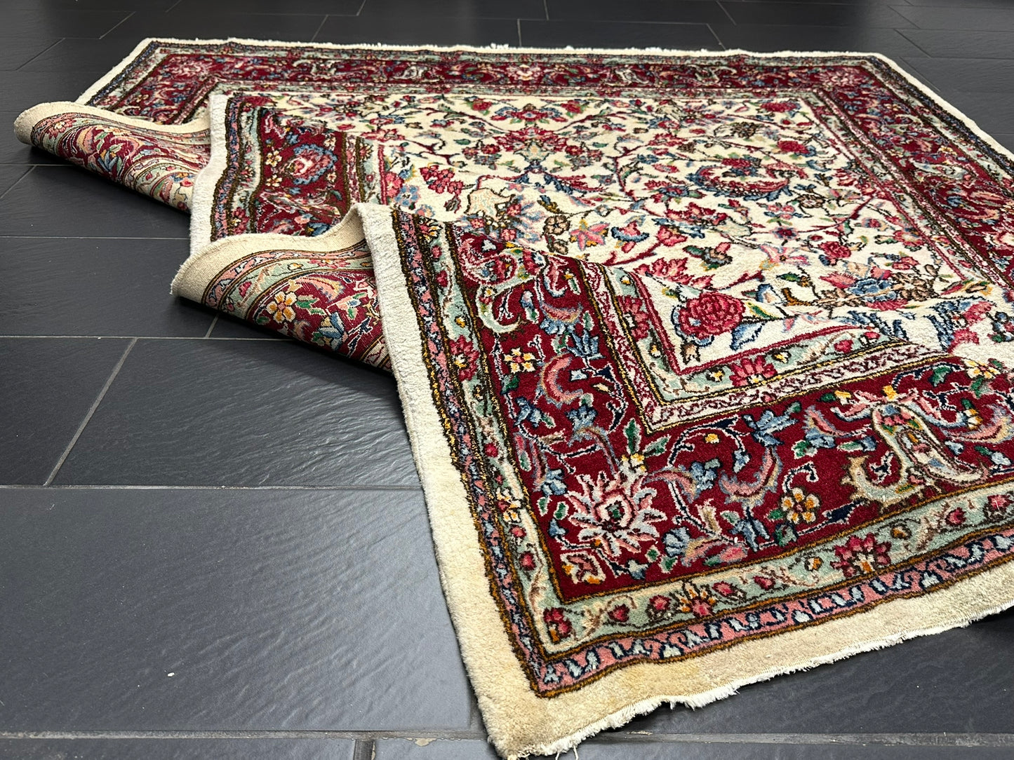 Orientteppich handgeknüpft Lawer Kirman 323x210 cm