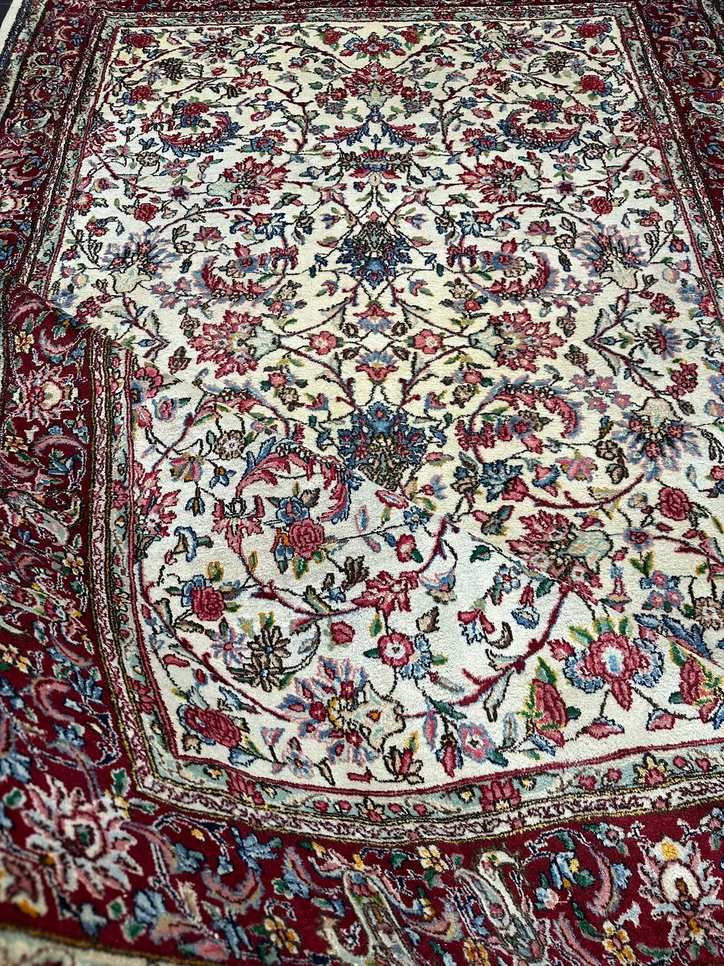 Orientteppich handgeknüpft Lawer Kirman 323x210 cm