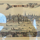 L. Hondius, Alte Grafik hinter Mueseumsglas Stadtansicht London 35x66cm