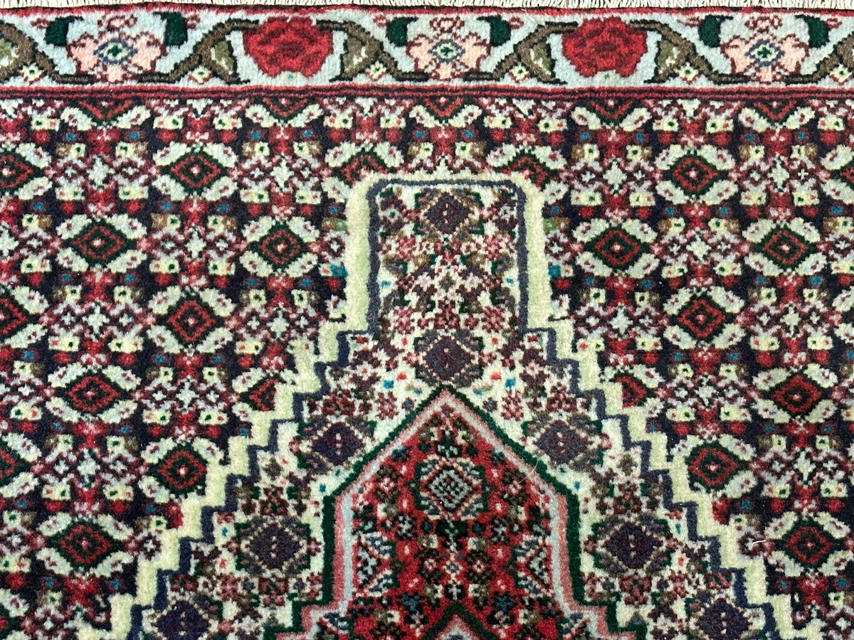 Orientteppich handgeknüpft Senneh Bidjar Wolle 110x74 cm