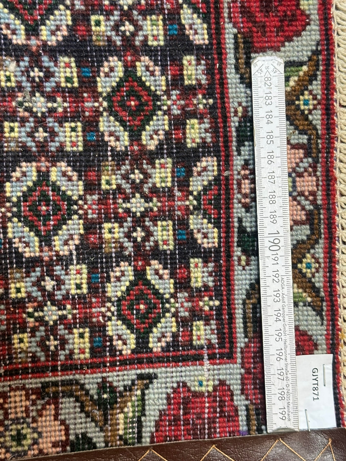 Orientteppich handgeknüpft Senneh Bidjar Wolle 110x74 cm