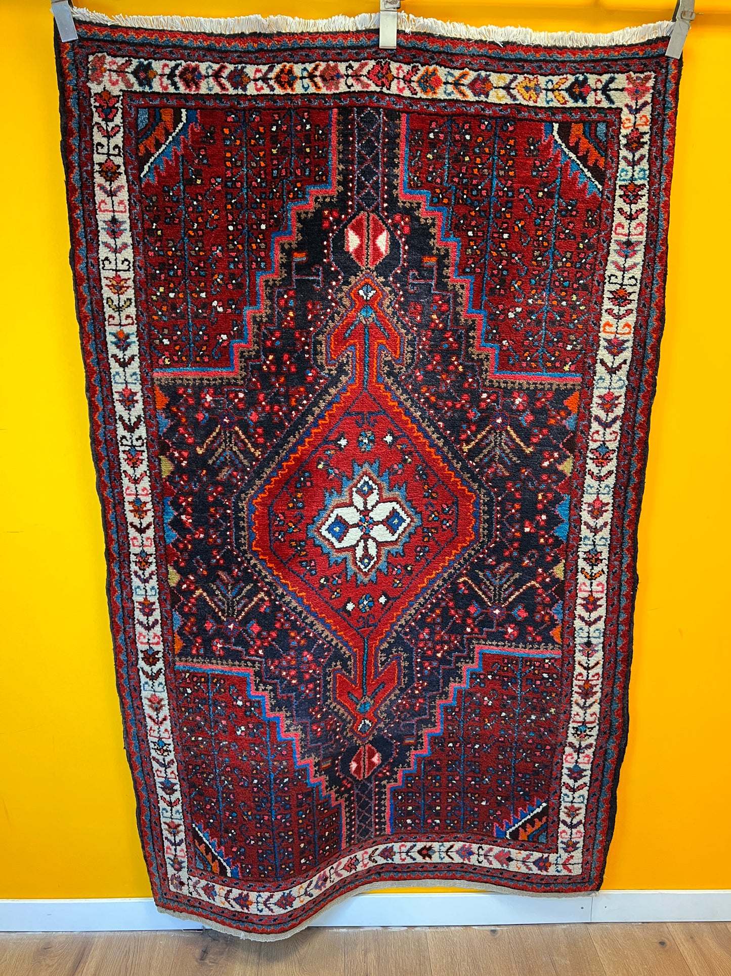 Handgeknüpfter Perser Orientteppich - Bidjar Schurwolle - 180x118 cm