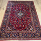 Orientteppich handgeknüpft Keschan Korkwolle 224x140 cm
