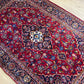 Orientteppich handgeknüpft Keschan Korkwolle 224x140 cm