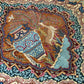 Orientteppich handgeknüpft Bilder Vasen  Kaschmar Unikat 390x295 cm