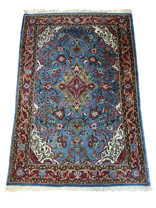 Orientteppich handgeknüpft Sarough selten fein 160x110 cm
