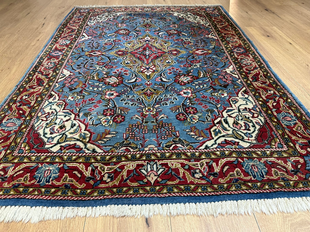 Orientteppich handgeknüpft Sarough selten fein 160x110 cm