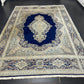 Orientteppich handgeknüpft Kirman Laver Spiegel Medaillon 383x278 cm