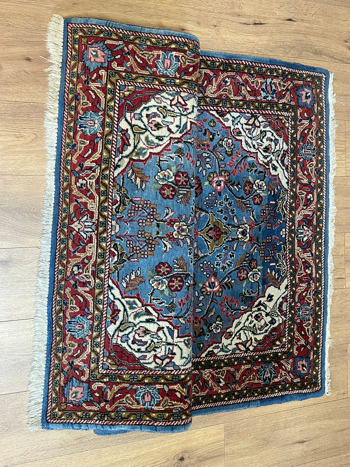 Orientteppich handgeknüpft Sarough selten fein 160x110 cm