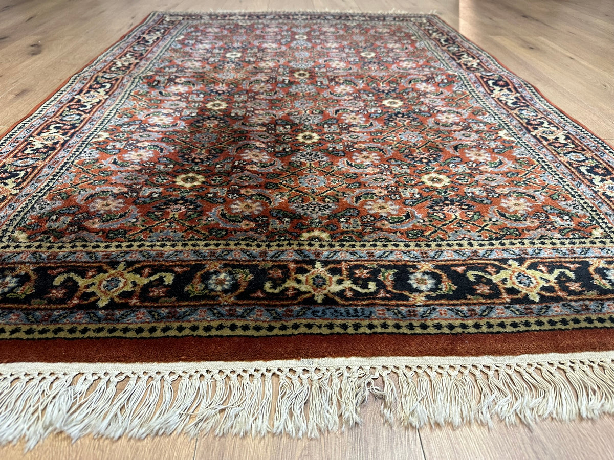 Orientteppich handgeknüpft Indian Bidjar 165x116 cm