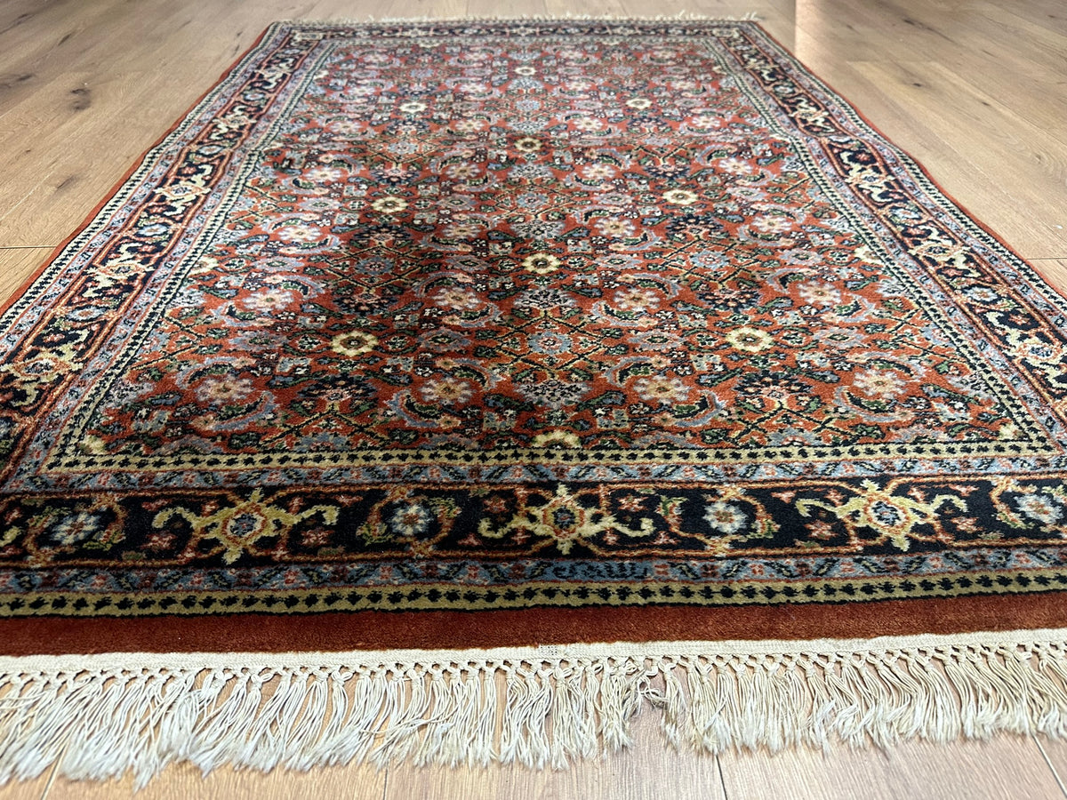 Orientteppich handgeknüpft Indian Bidjar 165x116 cm