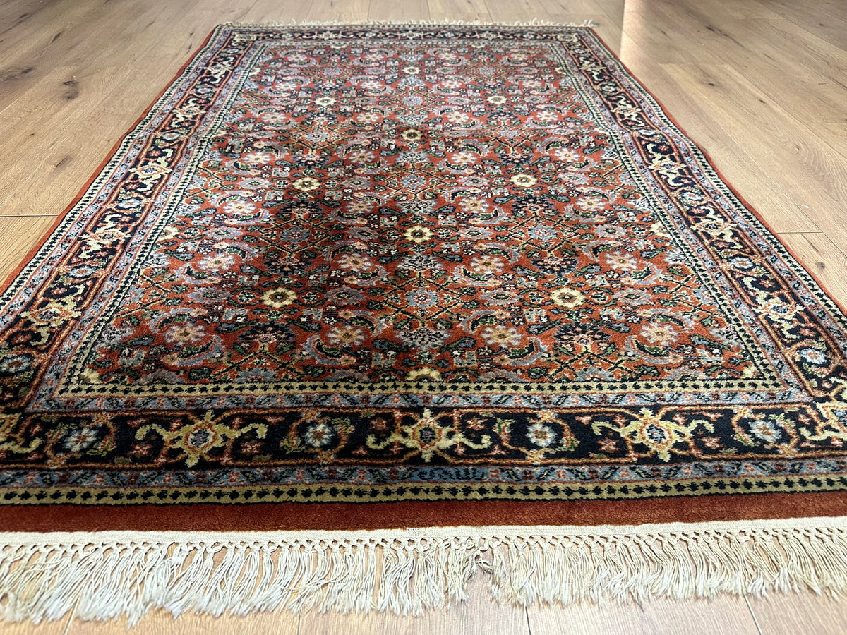 Orientteppich handgeknüpft Indian Bidjar 165x116 cm