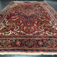 Semi Antik Orientteppich handgeknüpft Heriz Naturfarben 360x240 cm