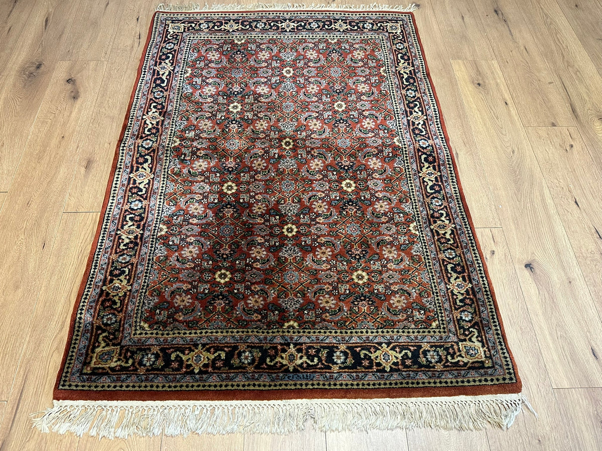 Orientteppich handgeknüpft Indian Bidjar 165x116 cm