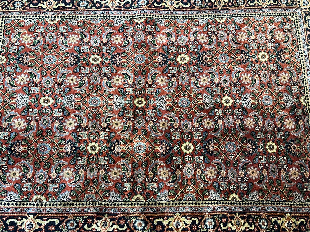 Orientteppich handgeknüpft Indian Bidjar 165x116 cm
