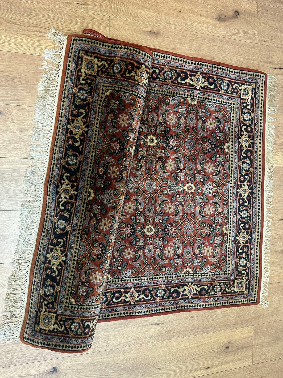 Orientteppich handgeknüpft Indian Bidjar 165x116 cm