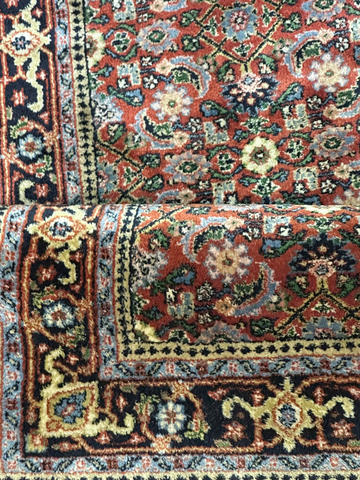 Orientteppich handgeknüpft Indian Bidjar 165x116 cm
