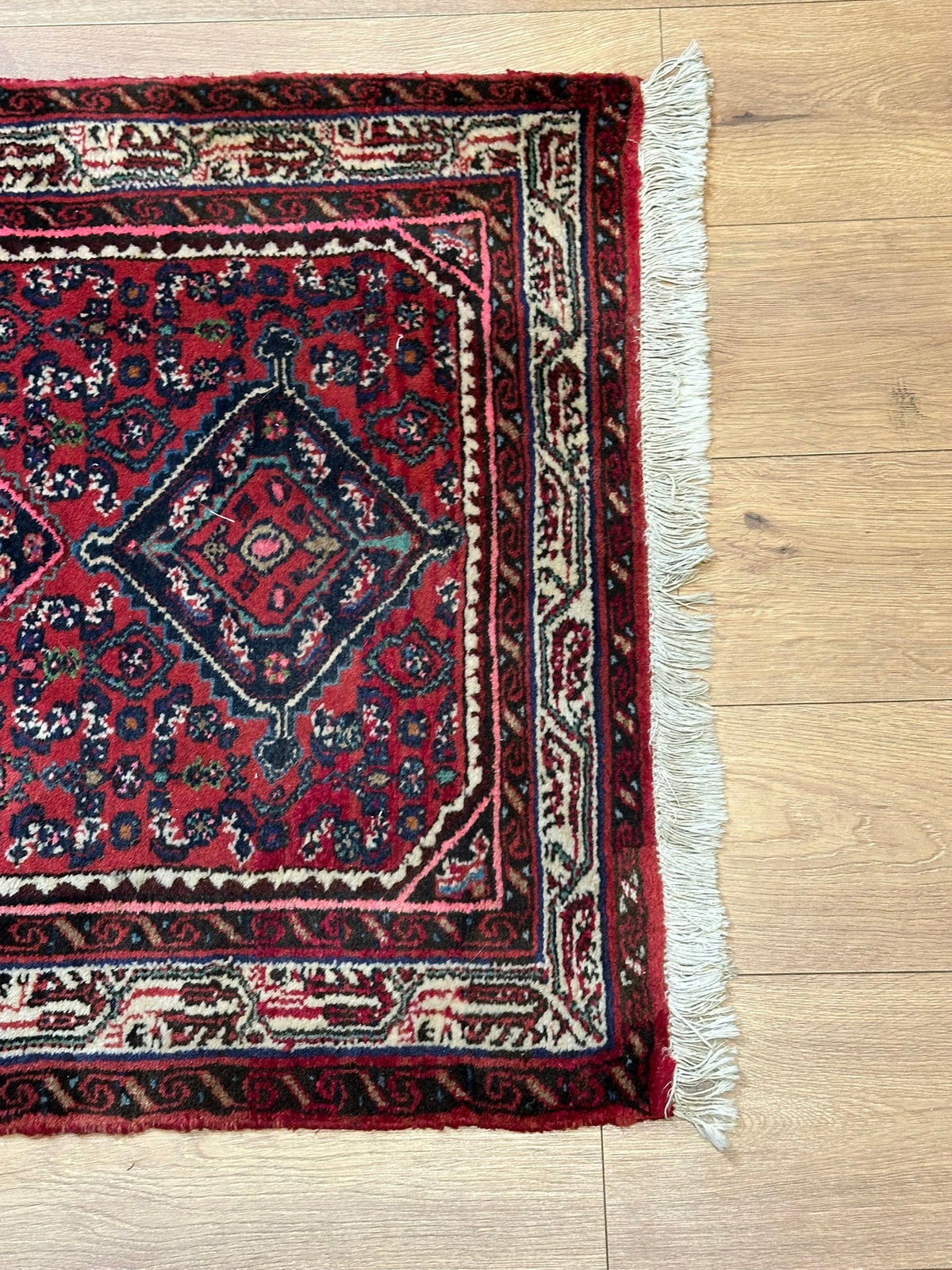 Orientteppich handgeknüpft Hamadan Läufer 310x85 cm