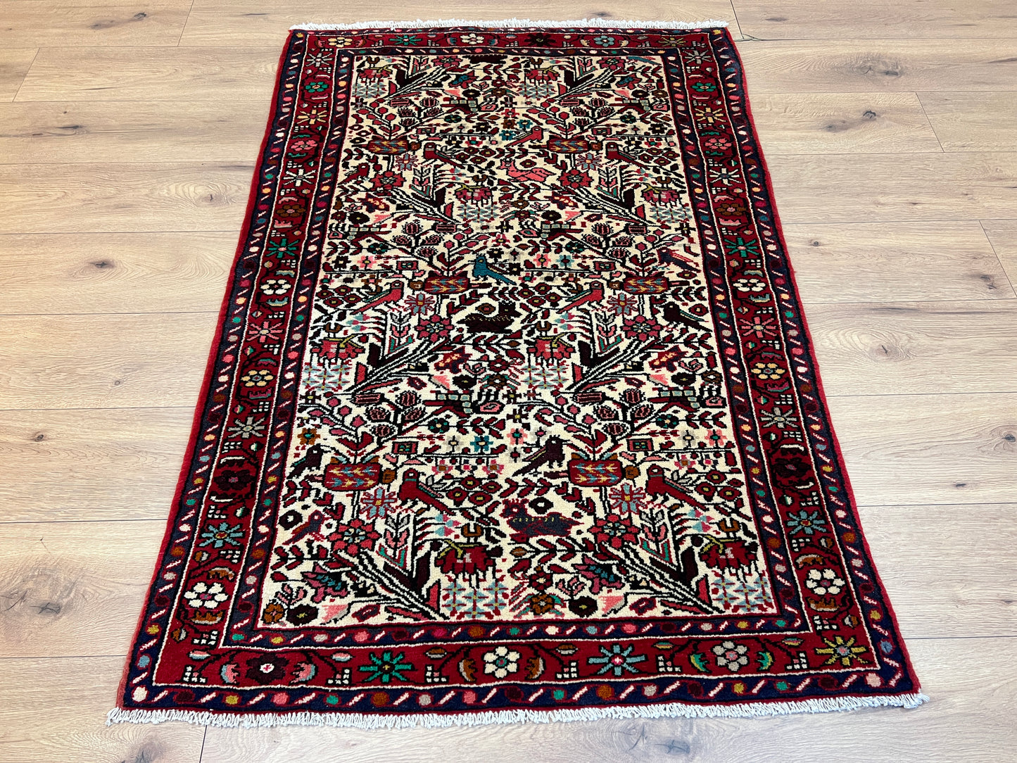 Handgeknüpfter Perser Orientteppich - Hamadan Schurwolle - 150x102 cm