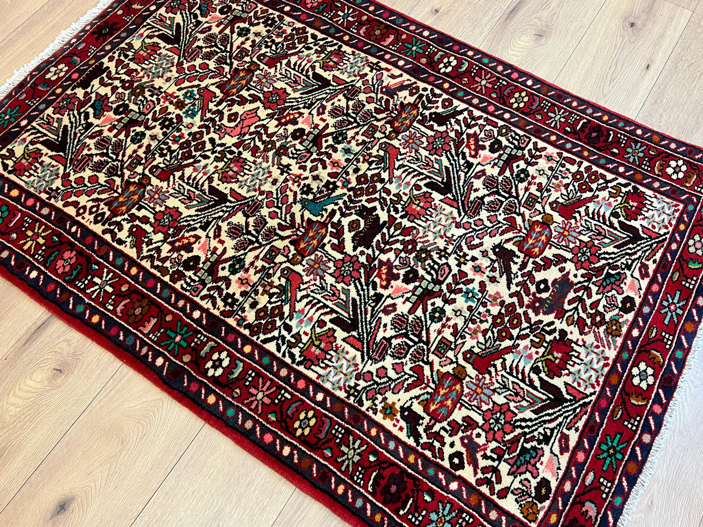 Handgeknüpfter Perser Orientteppich - Hamadan Schurwolle - 150x102 cm