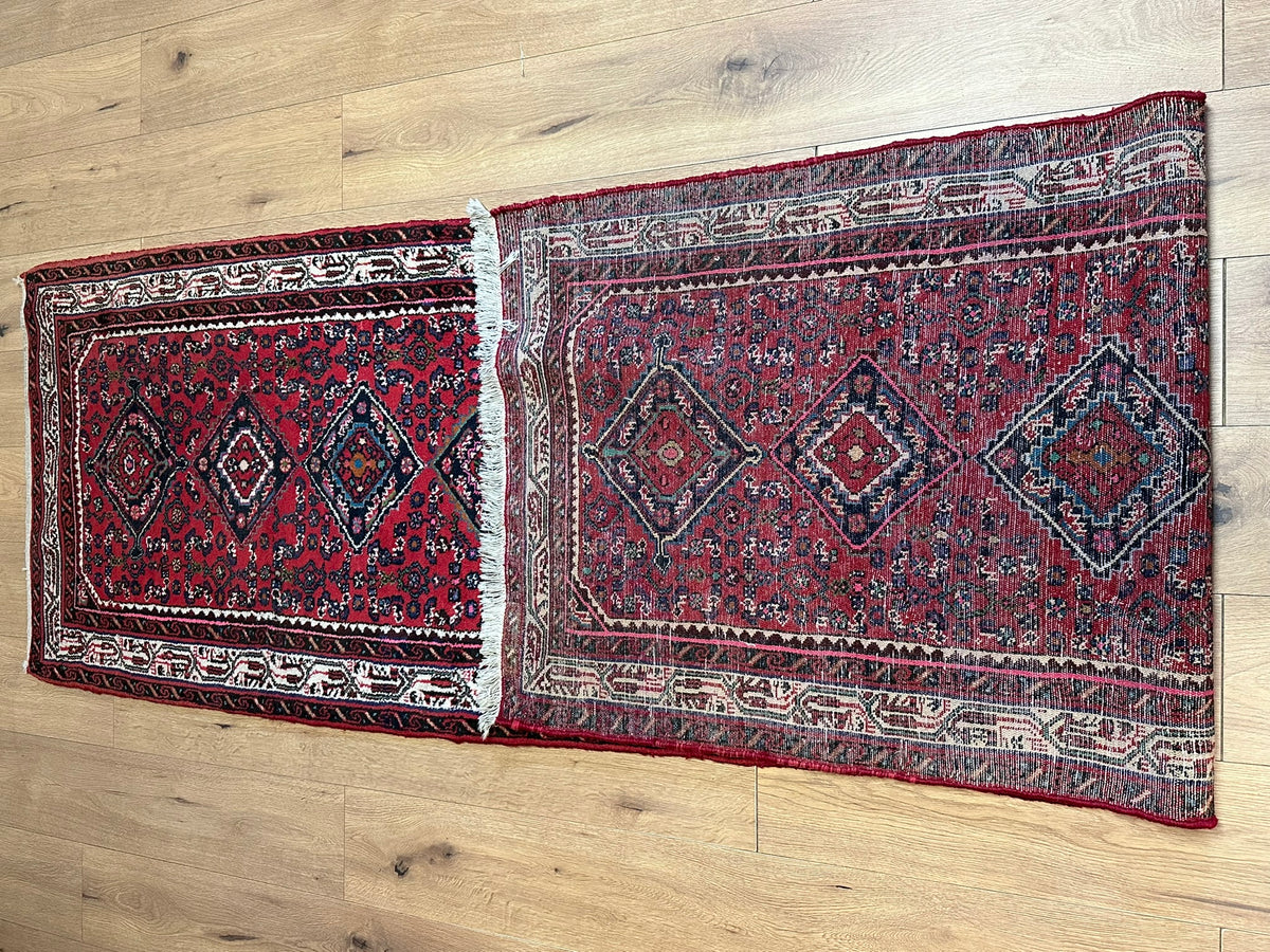 Orientteppich handgeknüpft Hamadan Läufer 310x85 cm