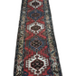 Antiker  Orientteppich handgeknüpft Kazak Läufer selten 290x84 cm
