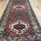 Antiker  Orientteppich handgeknüpft Kazak Läufer selten 290x84 cm