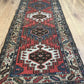 Antiker  Orientteppich handgeknüpft Kazak Läufer selten 290x84 cm